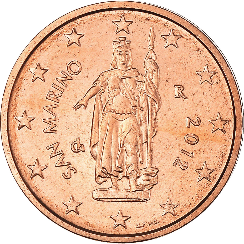 San Marino,
2 evro centa,
2012
