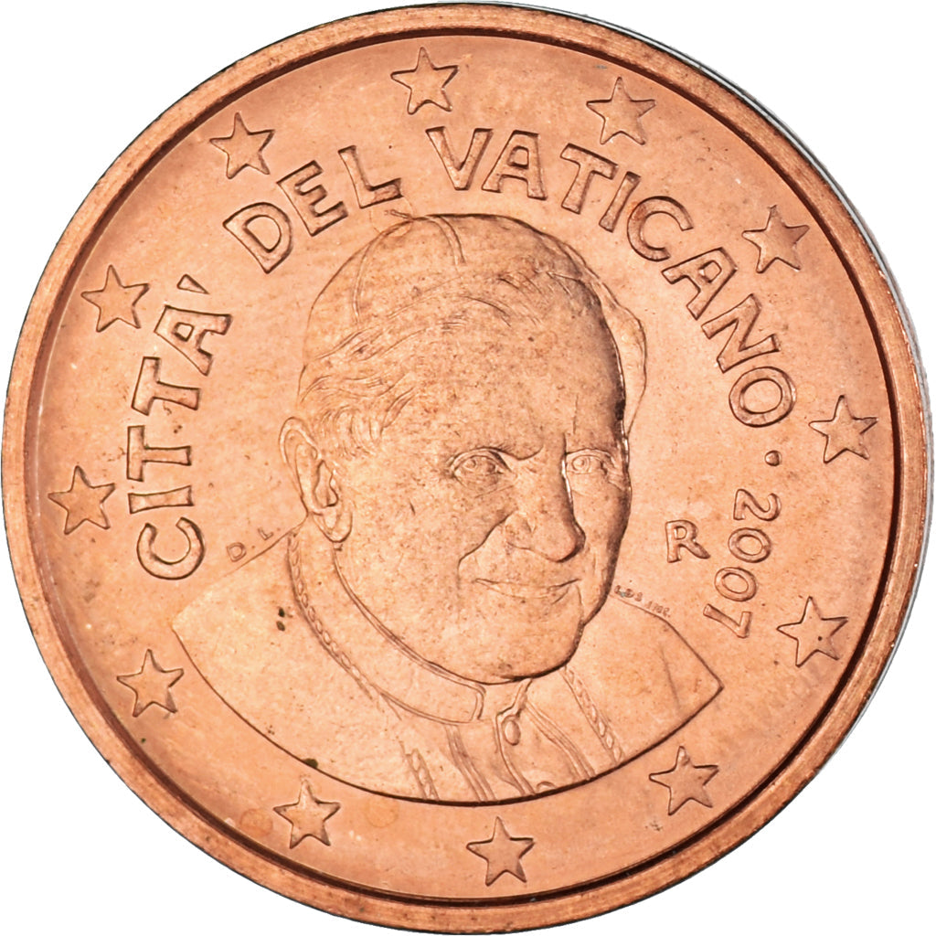VATIKAN,
2 evro centa,
2007