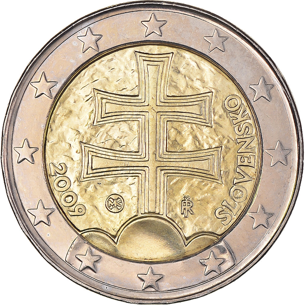 Slovaška,
2 evra,
2009