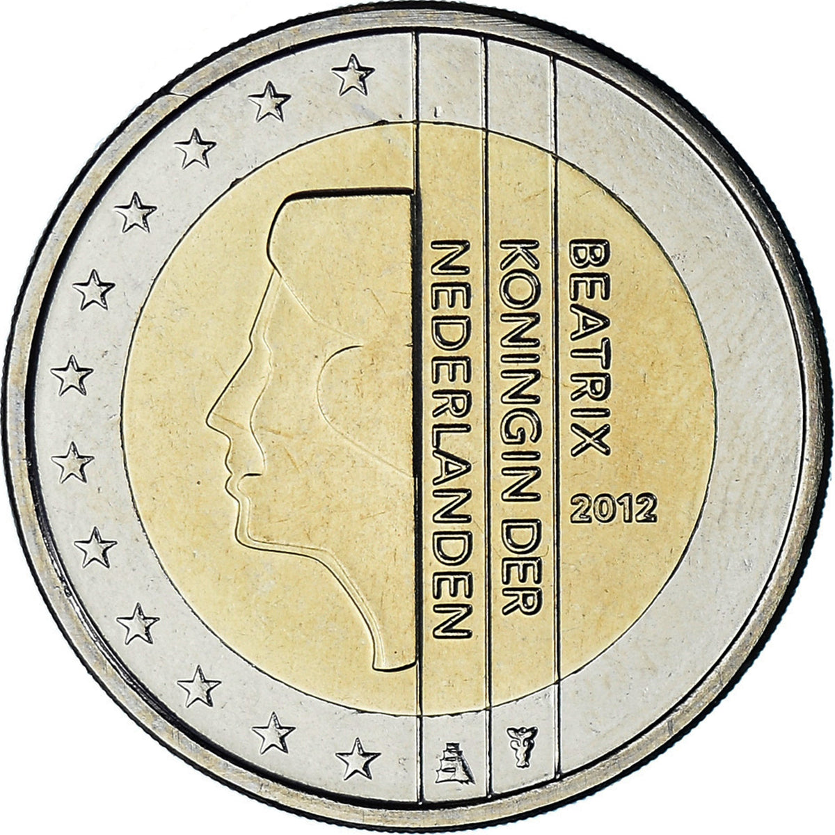 Nizozemska,
2 evra,
2012