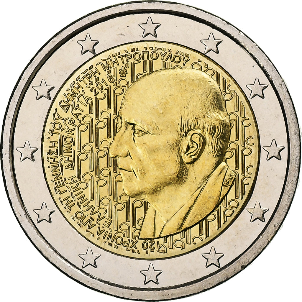 Grčija,
2 evra,
Dimitris Mitropoulos