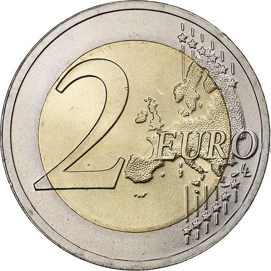 Latvija,
2 evra,
100. obletnica baltskih držav