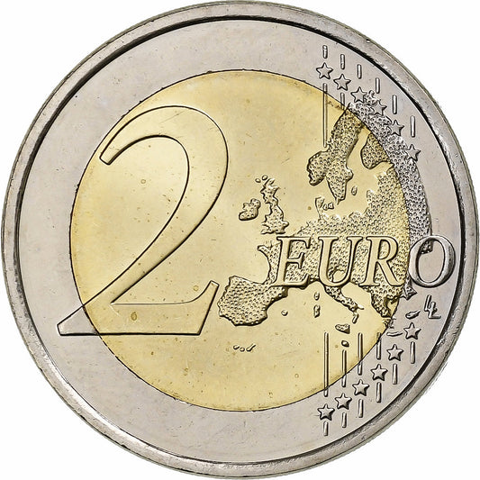 Finska,
2 evra,
Zastava Evropske unije