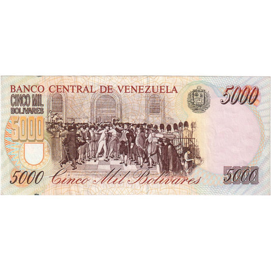 Venezuela,
5000 bolivarjev,
1998