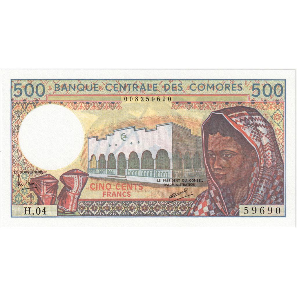 Komori,
500 frankov,
UNC (65-70)