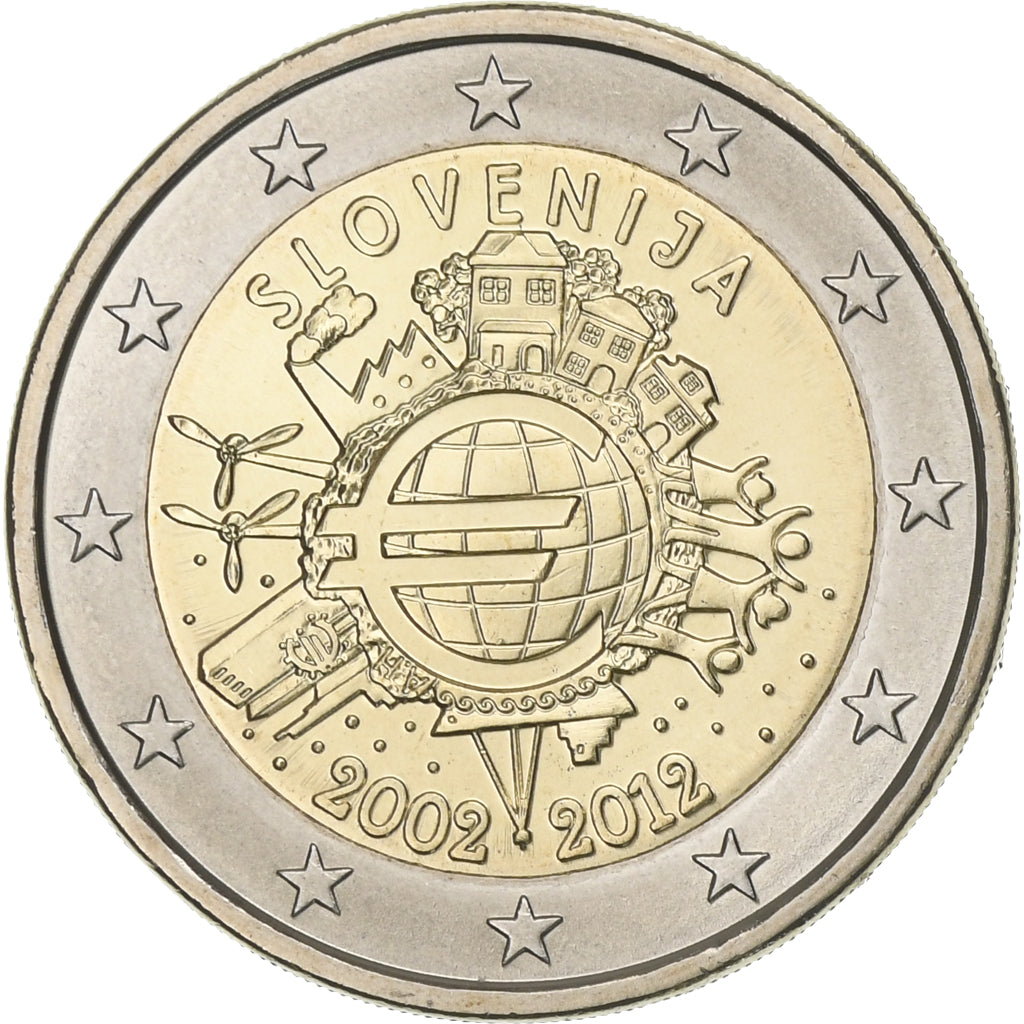 Slovenija,
2 evra,
2012