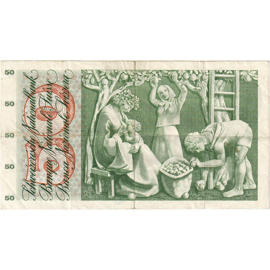 Švica,
50 frankov,
1969-01-15