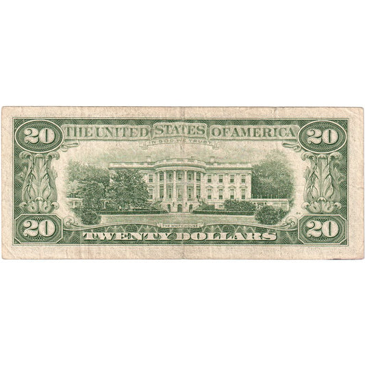 Združene države Amerike,
20 dolarjev,
VF (30-35)