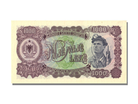 bankovec,
Albanija,
1000 Lekë