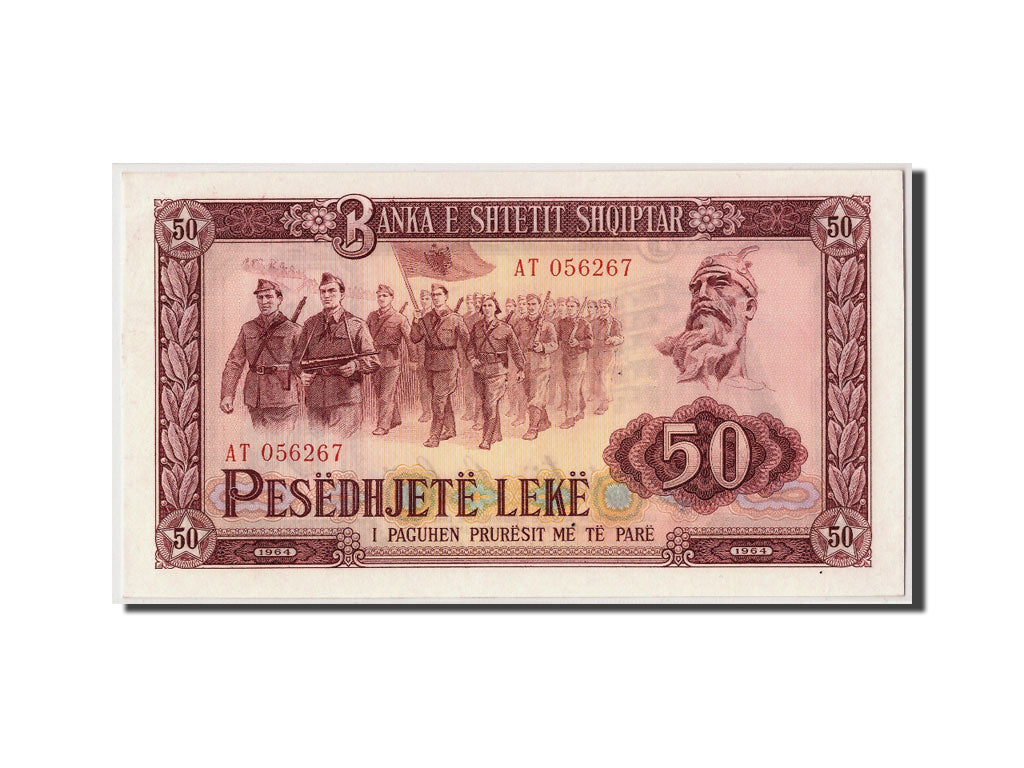 bankovec,
Albanija,
50 Lekë
