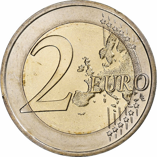 Slovenija,
2 evra,
10 ans de l'Euro
