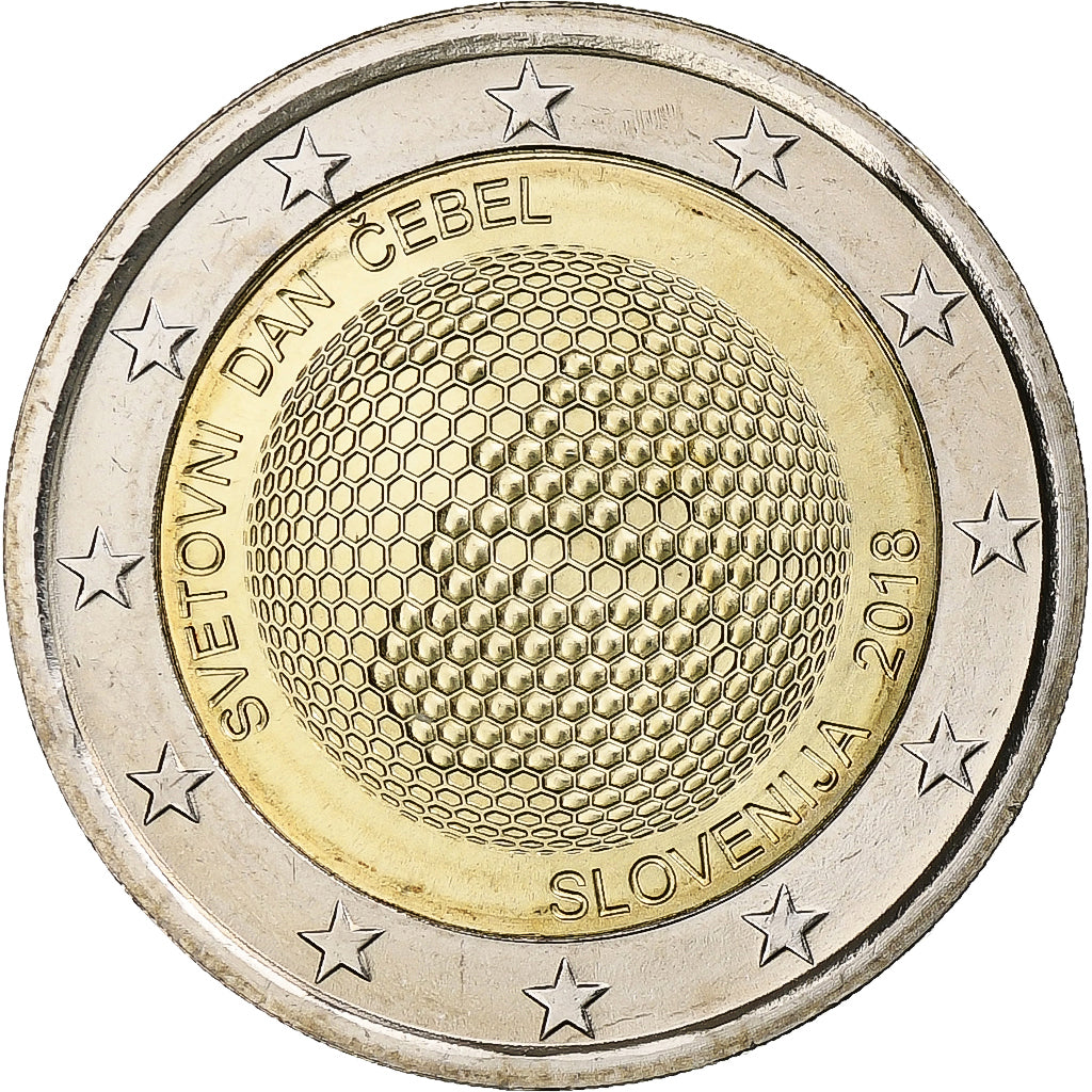 Slovenija,
2 evra,
Journée mondiale des abeilles