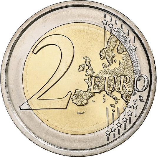 Italija,
2 evra,
2018