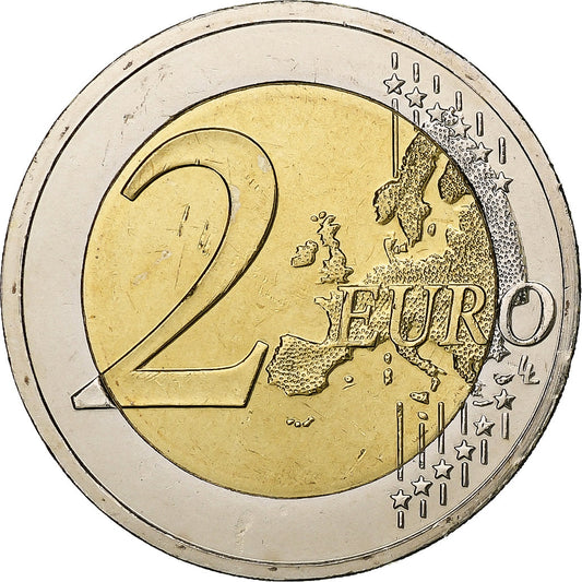 Grčija,
2 evra,
30 ans Drapeau européen