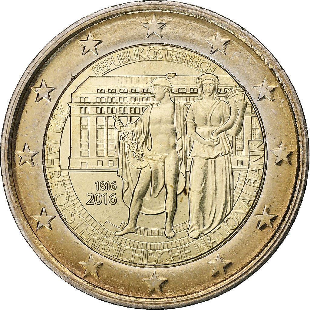 Avstrija,
2 evra,
2016