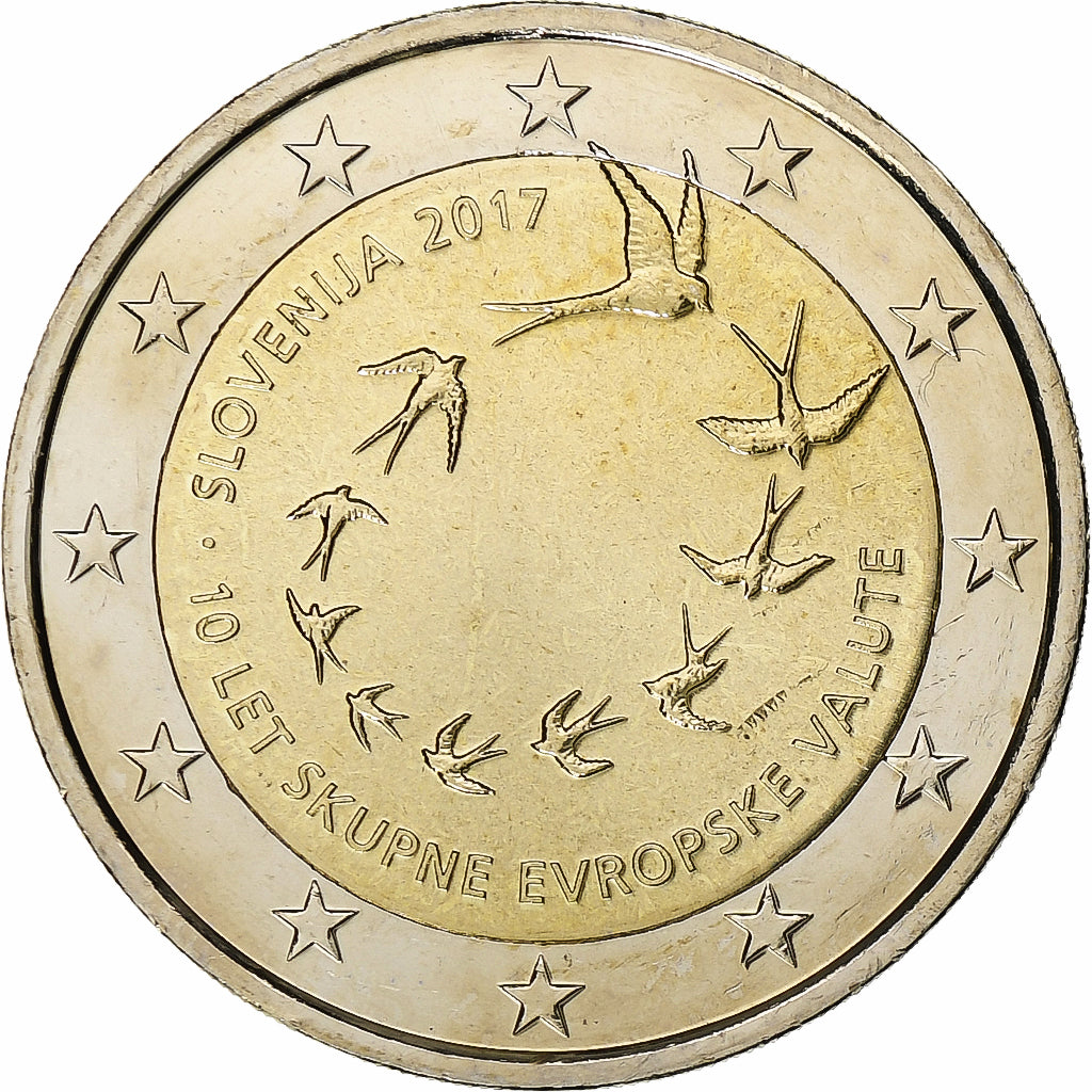 Slovenija,
2 evra,
2017