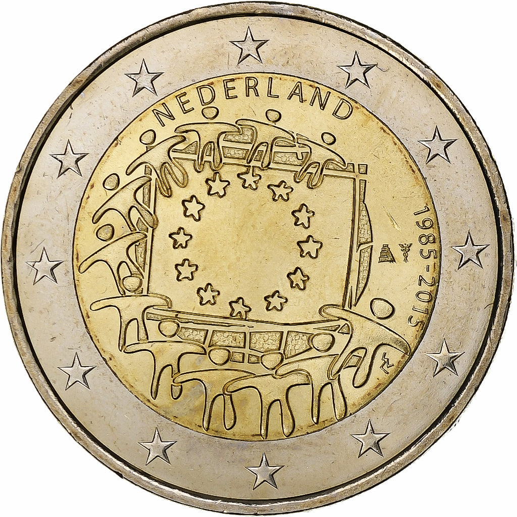 Nizozemska,
2 evra,
2015