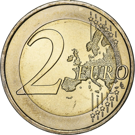 Portugalska,
2 evra,
30 ans Drapeau européen