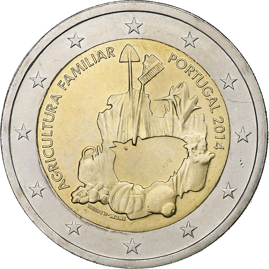 Portugalska,
2 evra,
2014