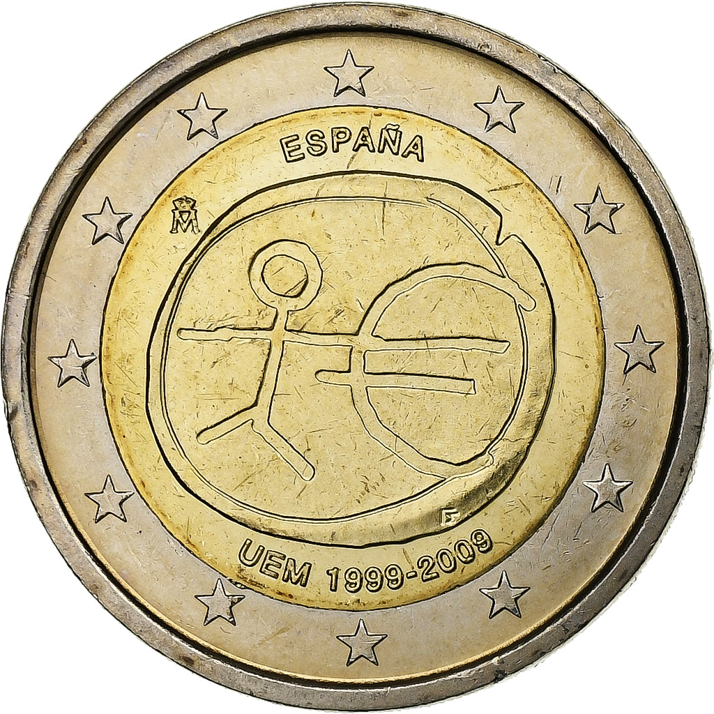 Španija,
2 evra,
UEM