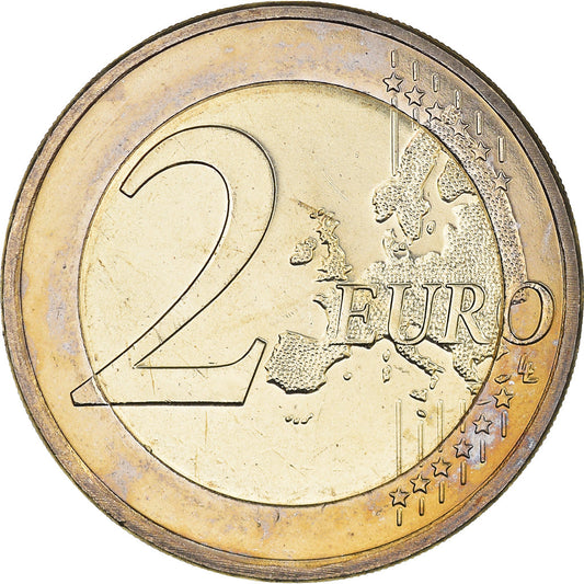 Nizozemska,
2 evra,
Abdikacija de la Reine Béatrix