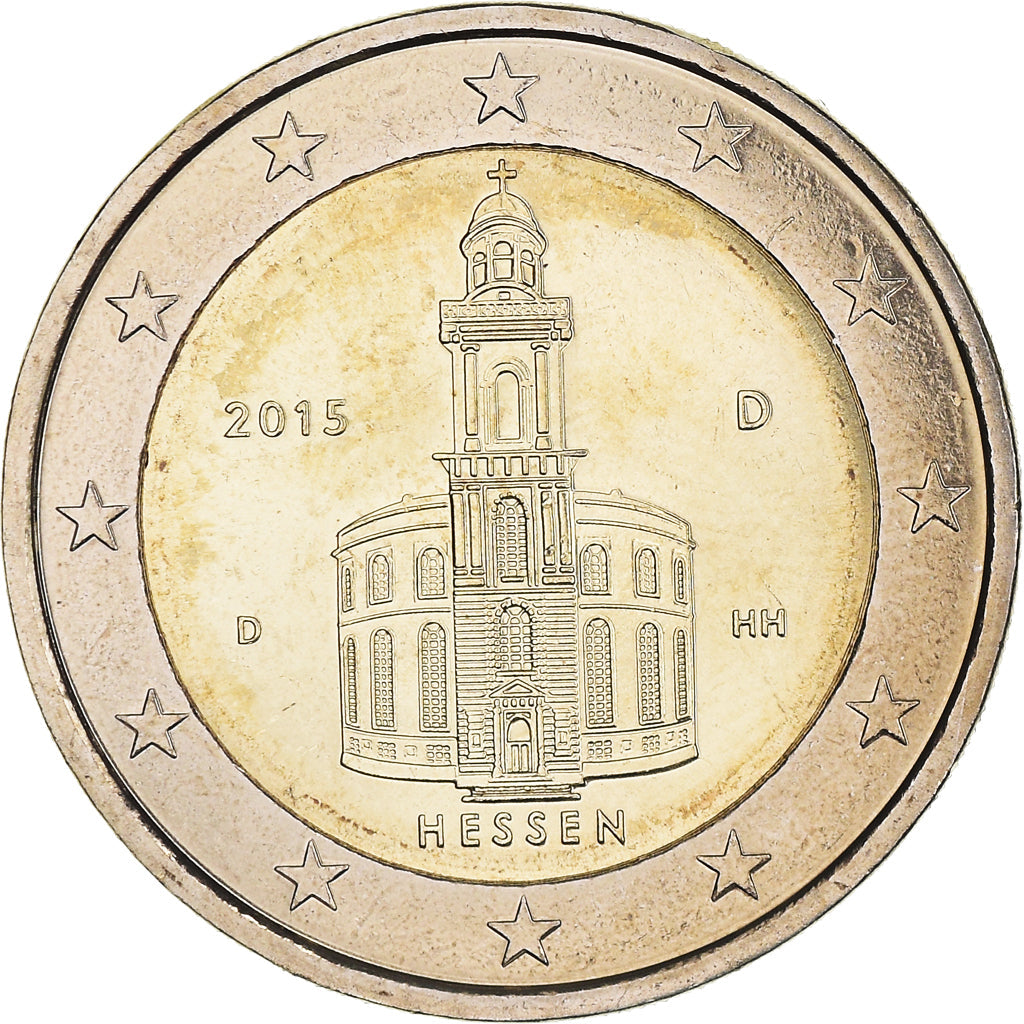 NEMČIJA - ZVEZNA REPUBLIKA,
2 evra,
Hessen