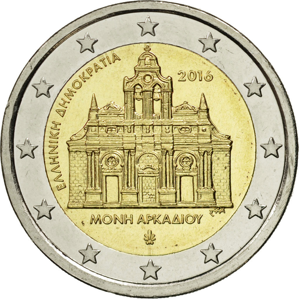 Grčija,
2 evra,
2016