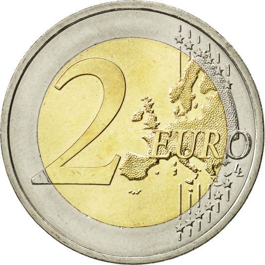 Avstrija,
2 evra,
Drapeau européen