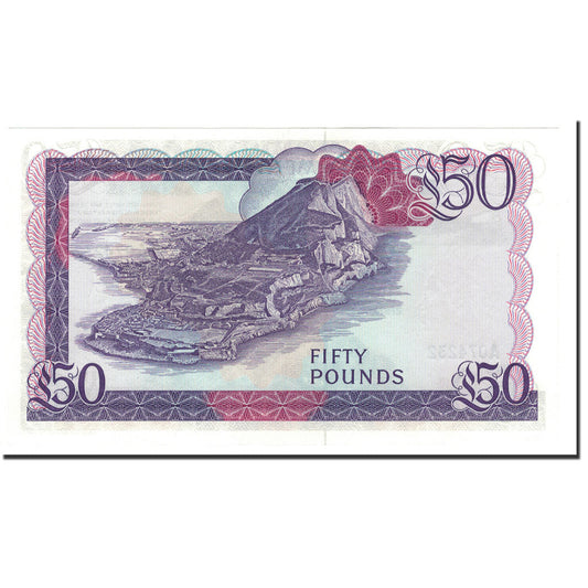bankovec,
Gibraltar,
50 funtov