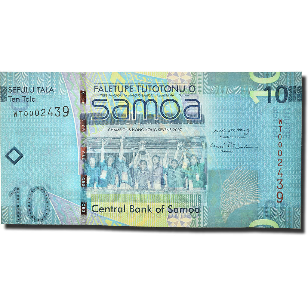 bankovec,
Zahodna Samoa,
10 Tala