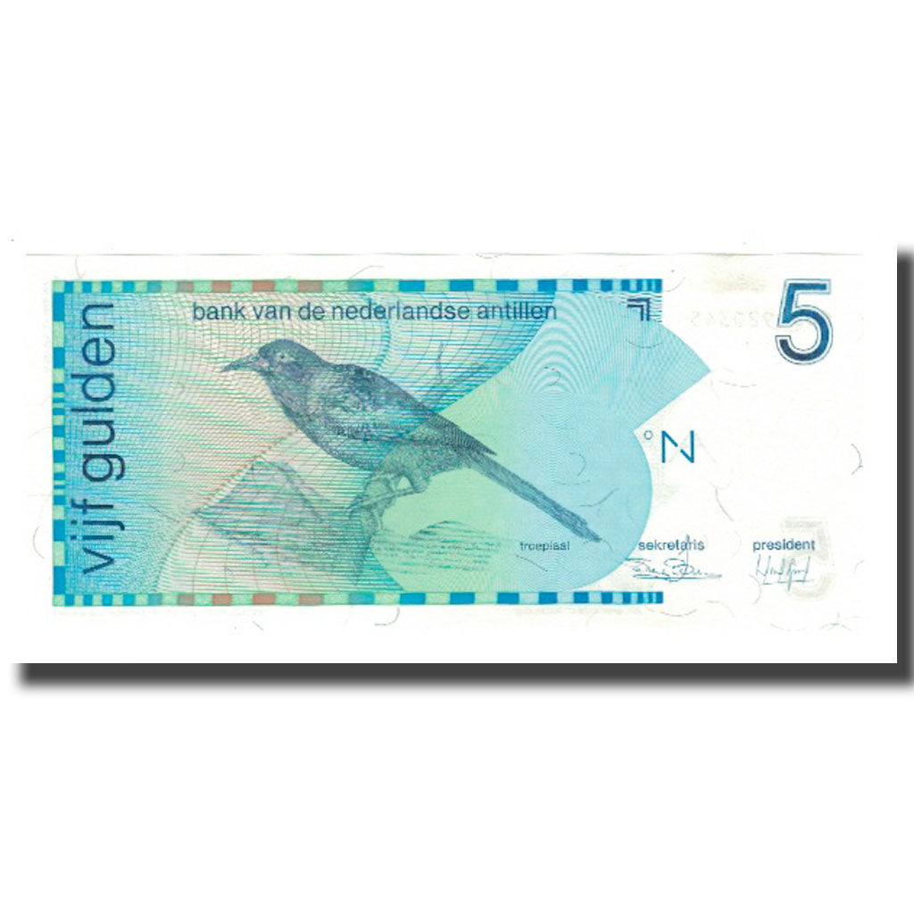bankovec,
Nizozemski Antili,
5 guldnov
