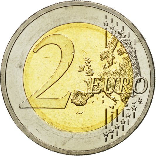 NEMČIJA - ZVEZNA REPUBLIKA,
2 evra,
10. obletnica emuja