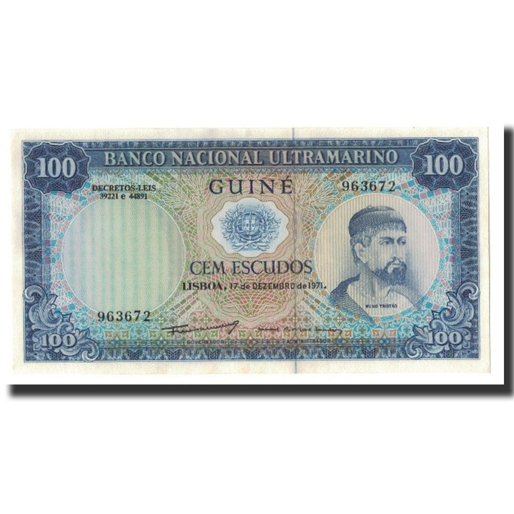bankovec,
portugalska gvineja,
100 eskudov