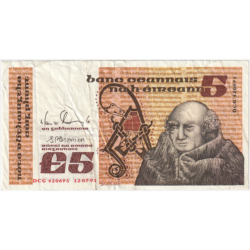 bankovec,
Irska - Republika,
5 funtov