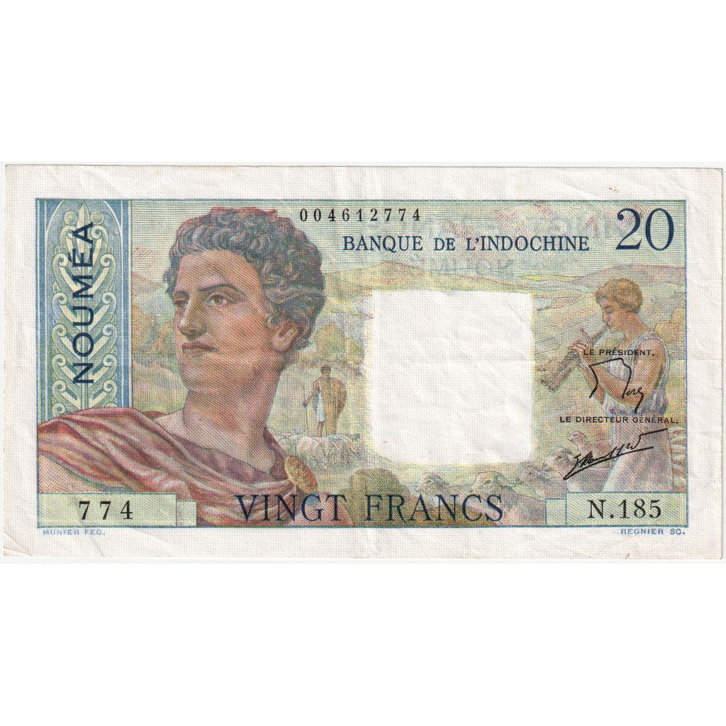 Nova Kaledonija,
20 frankov,
NOUMÉA