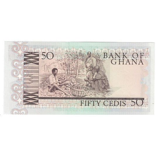 bankovec,
Gana,
50 cedijev