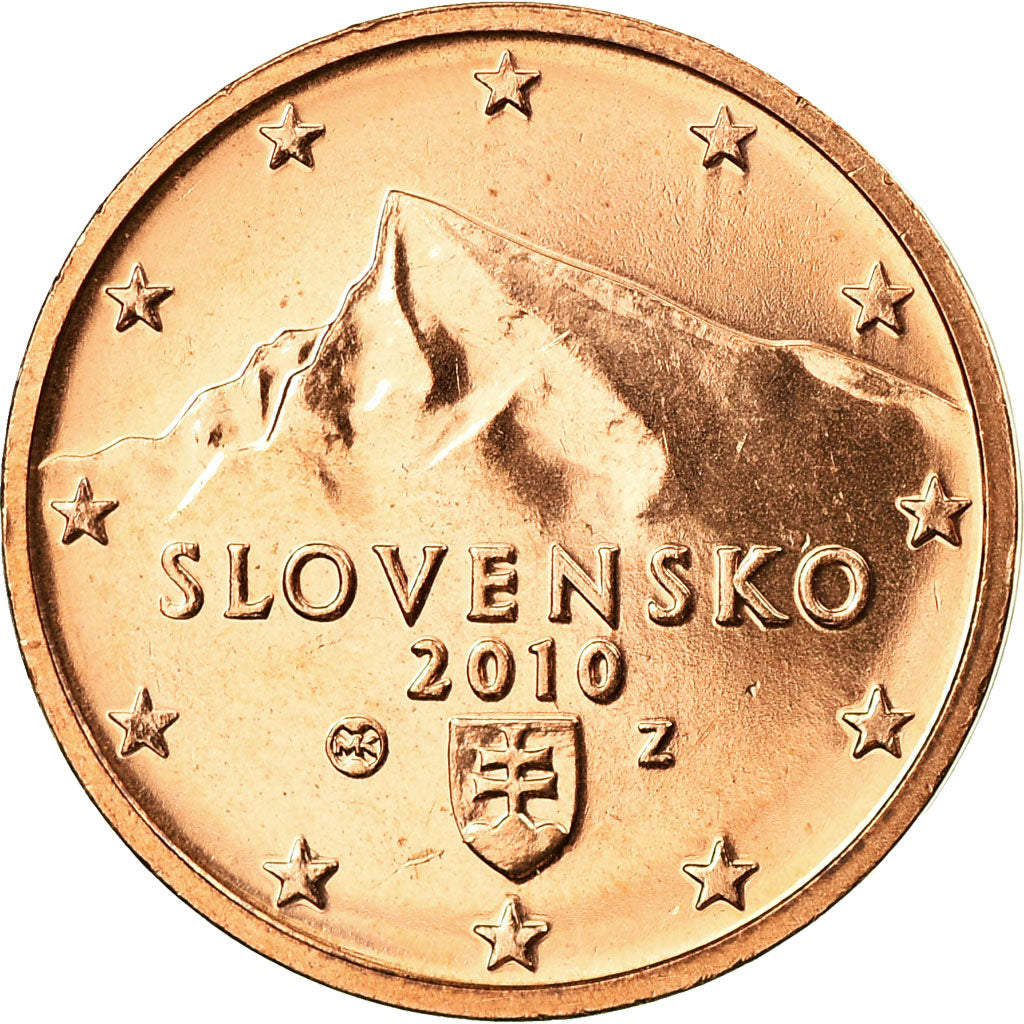 Slovaška,
2 evro centa,
2010