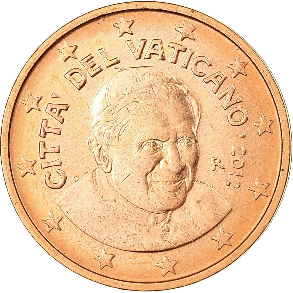 VATIKAN,
2 evro centa,
2012