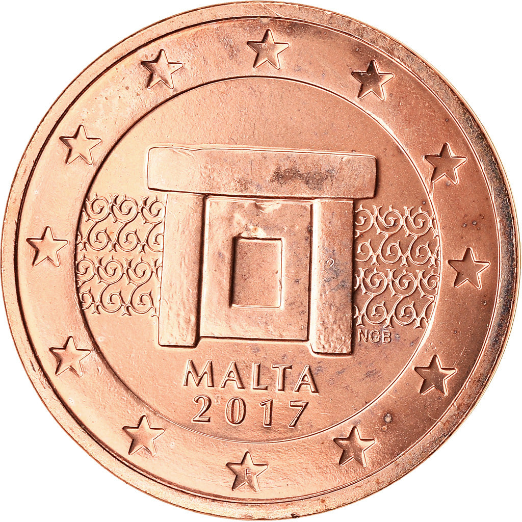 Malta,
2 evro centa,
2017