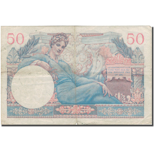 bankovec,
Francija,
50 frankov