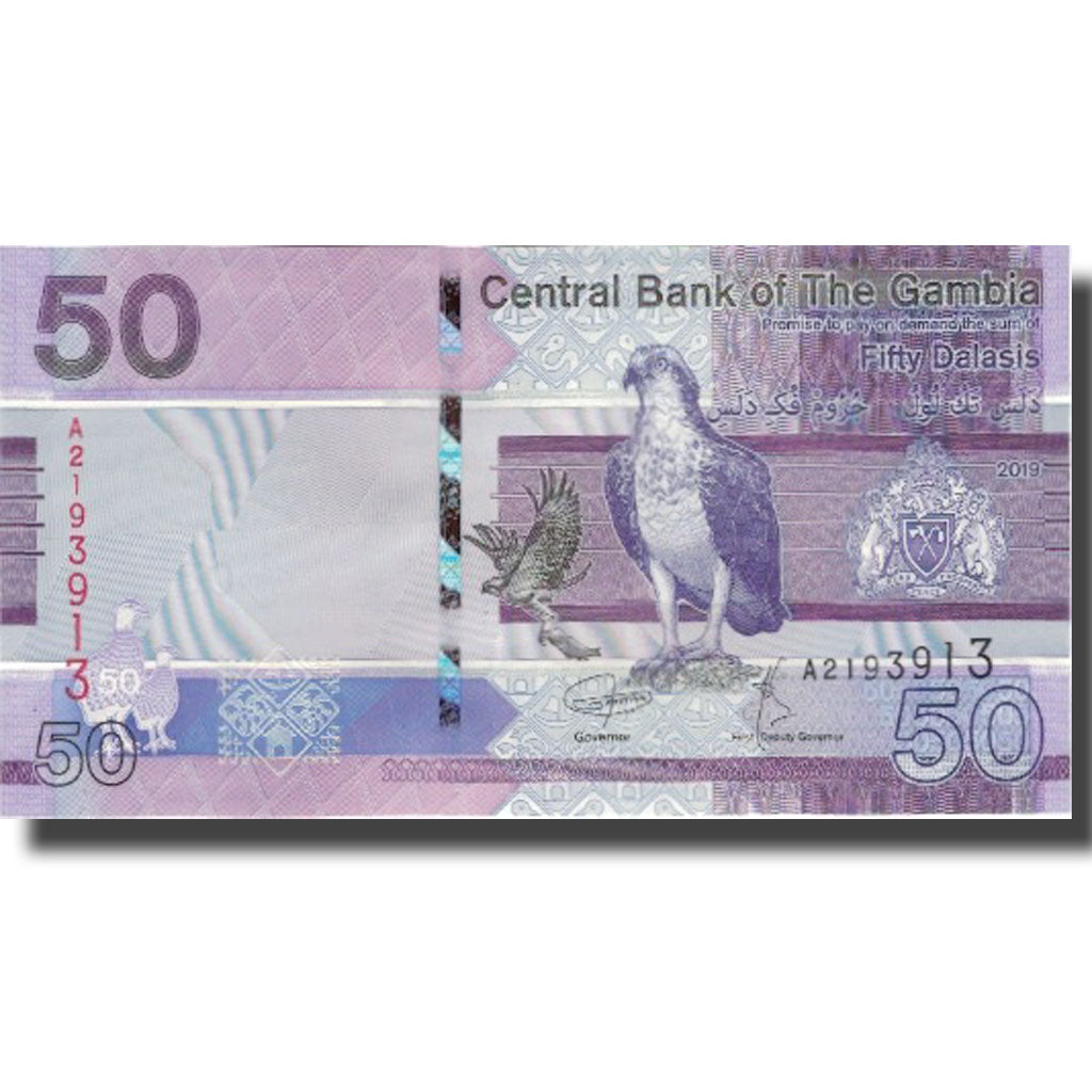 bankovec,
Gambija,
50 Dalasis