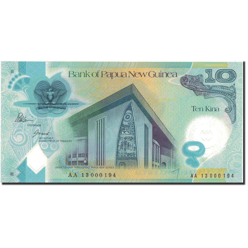 bankovec,
Papua Nova Gvineja,
10 Kina