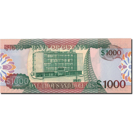 bankovec,
Gvajana,
1000 dolarjev
