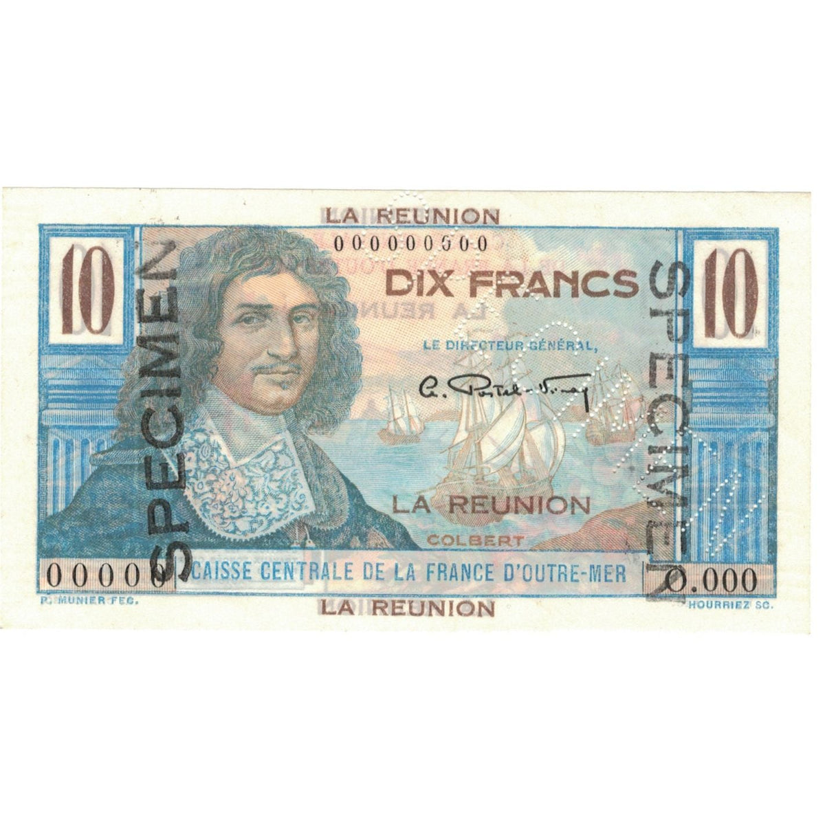 bankovec,
Réunion,
10 frankov