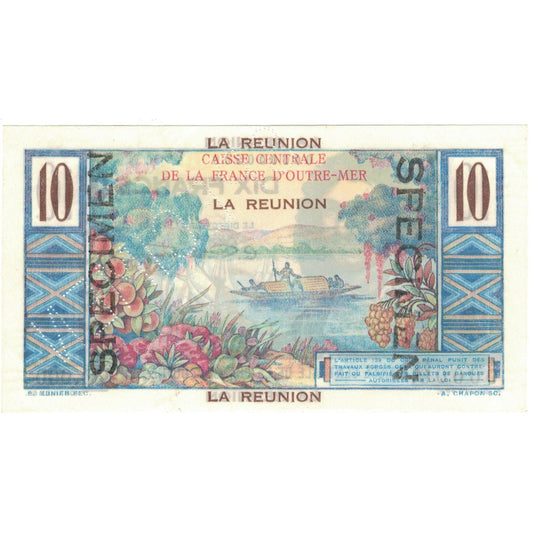 bankovec,
Réunion,
10 frankov
