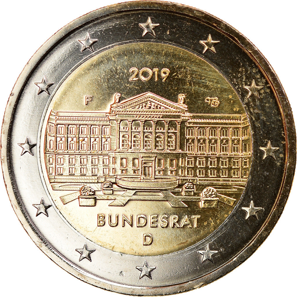 NEMČIJA - ZVEZNA REPUBLIKA,
2 evra,
Bundesrat