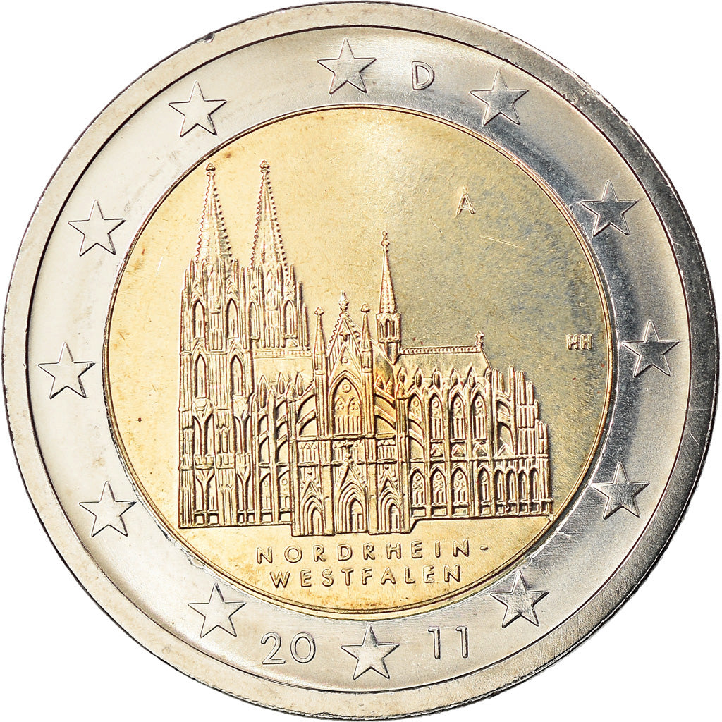 NEMČIJA - ZVEZNA REPUBLIKA,
2 evra,
Köln