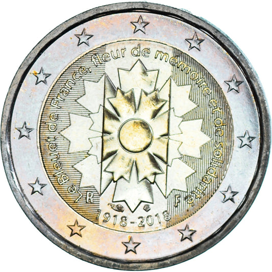 Francija, 
  
  2 evra, 
  
  2018