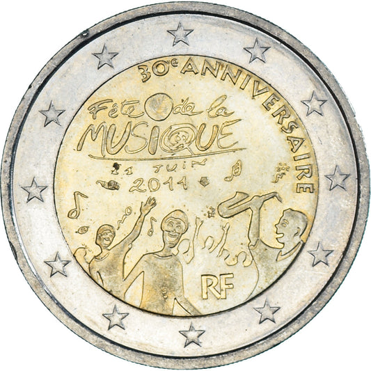 Francija, 
  
  2 evra, 
  
  2011