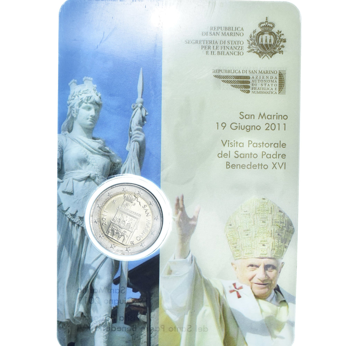 San Marino, 
  
  2 evra, 
  
  Benoît XVI